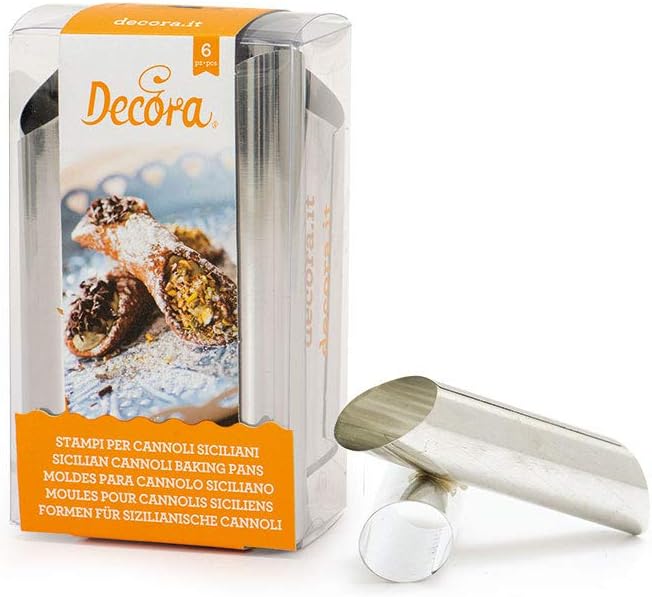 Decora: Stampo per Cannoli Siciliani Ø 2x12 cm, 6 Pezzi