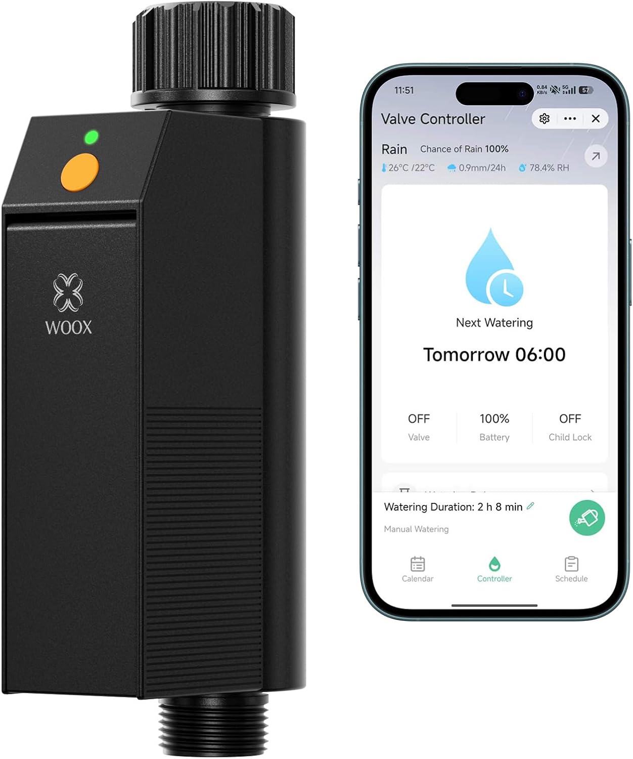 WOOX Timer Irrigazione WiFi Intelligente Senza Hub