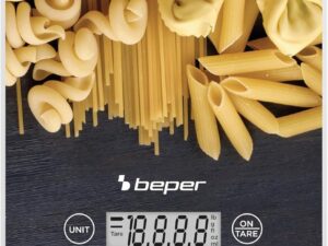 BEPER Bilancia digitale P102BIL003, 5kg, vetro temperato