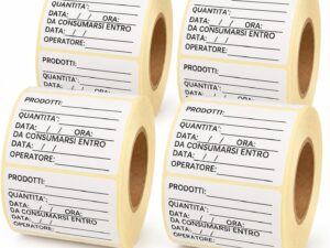 Etichette adesive freezer 60x40mm personalizzabili - Kit 1 (4 pz)