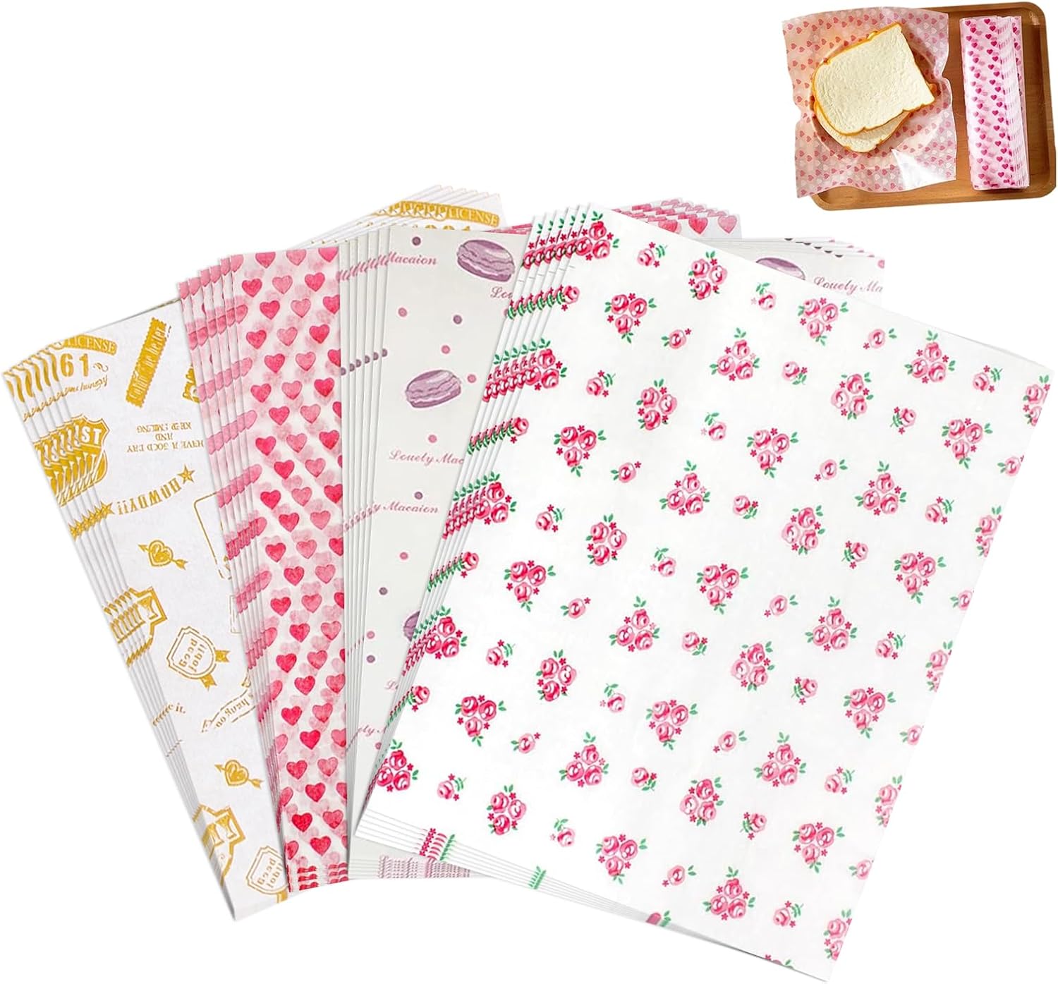 Carta oleata alimentare 200 fogli per dolci e formaggi | 25x21,5 cm