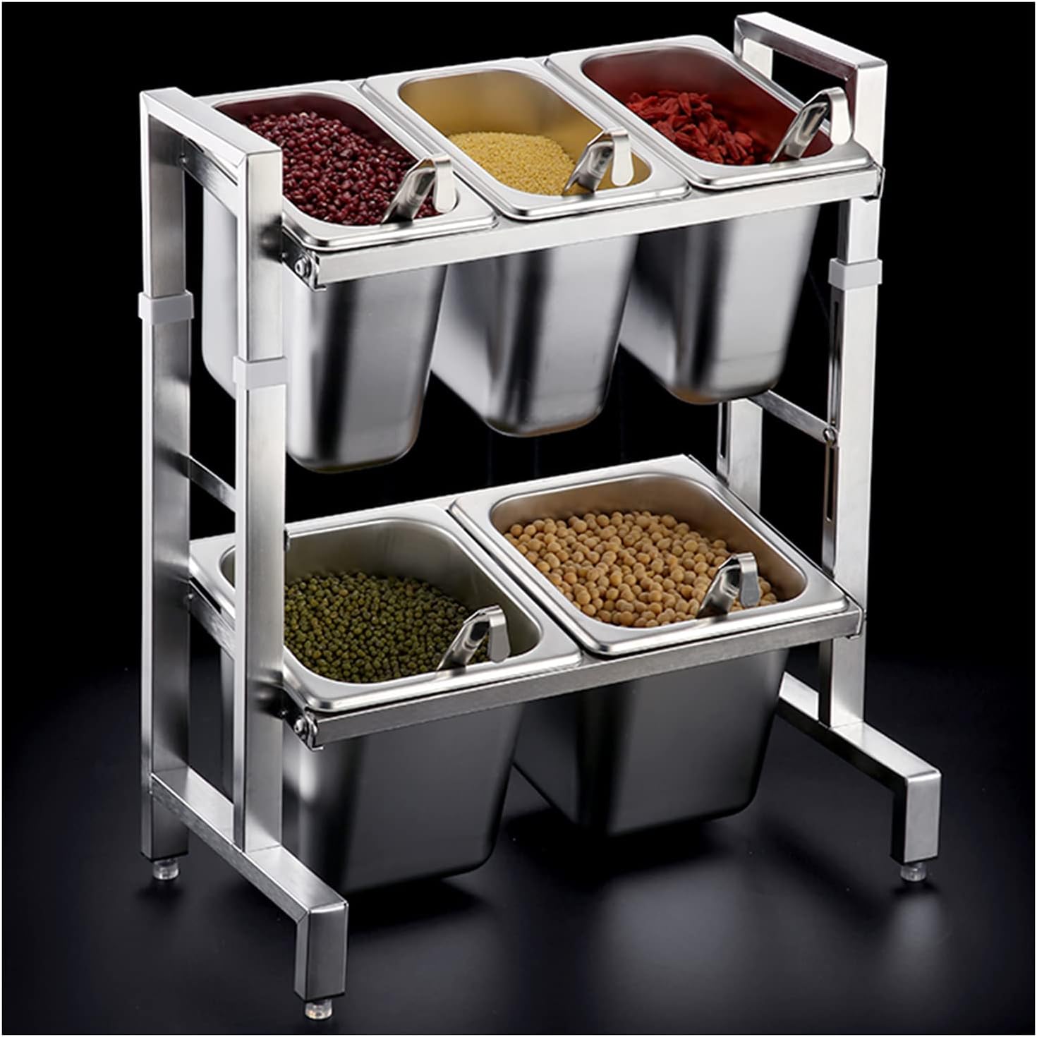 Porta spezie in acciaio inox per cucina professionale