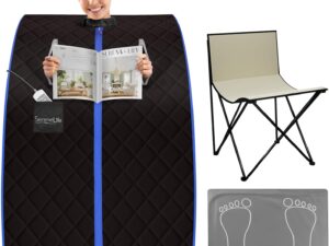 SereneLife Sauna a Vapore Portatile Monoposto