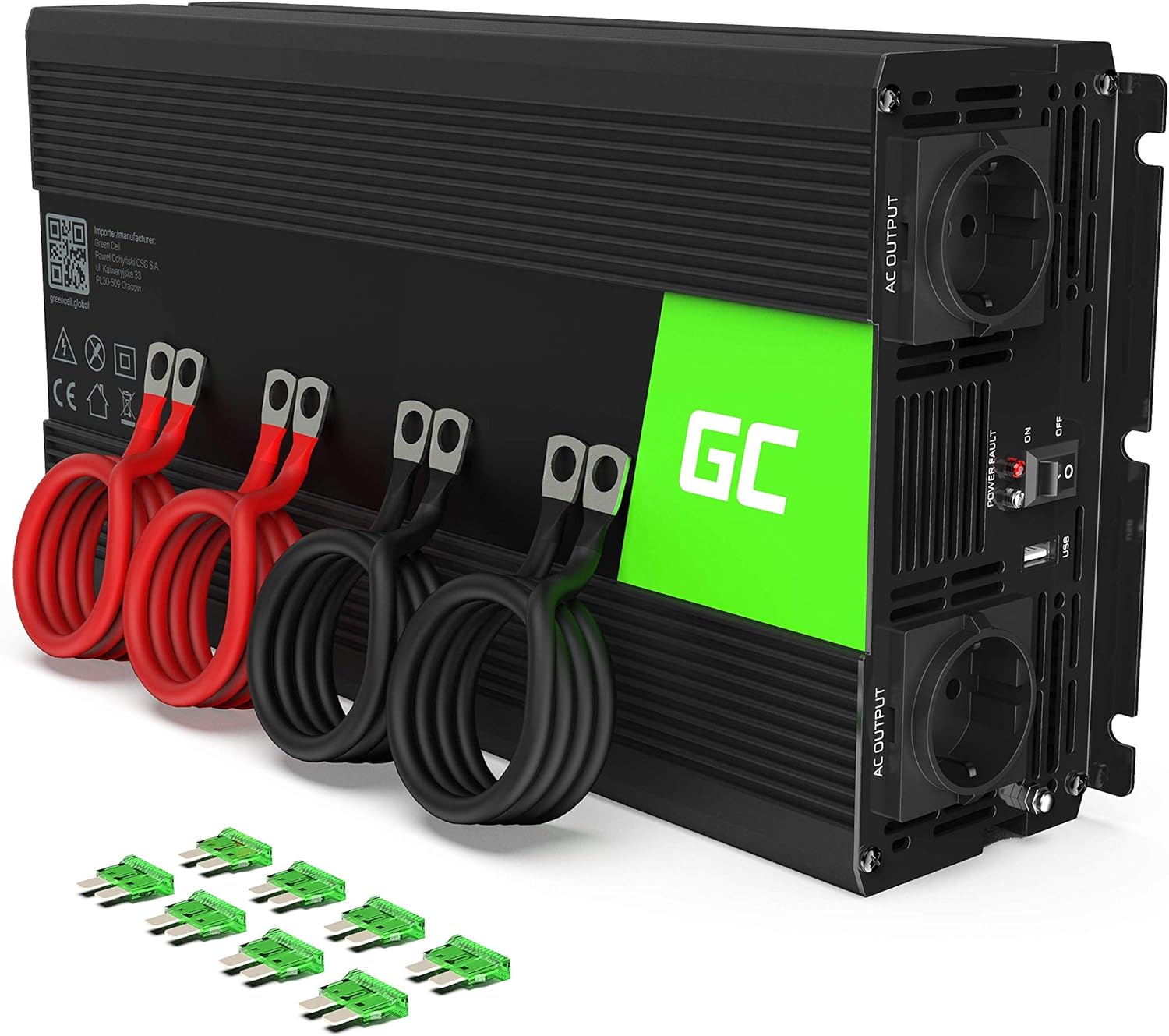 Inverter Green Cell 2000W/4000W Onda Pura 12V→230V