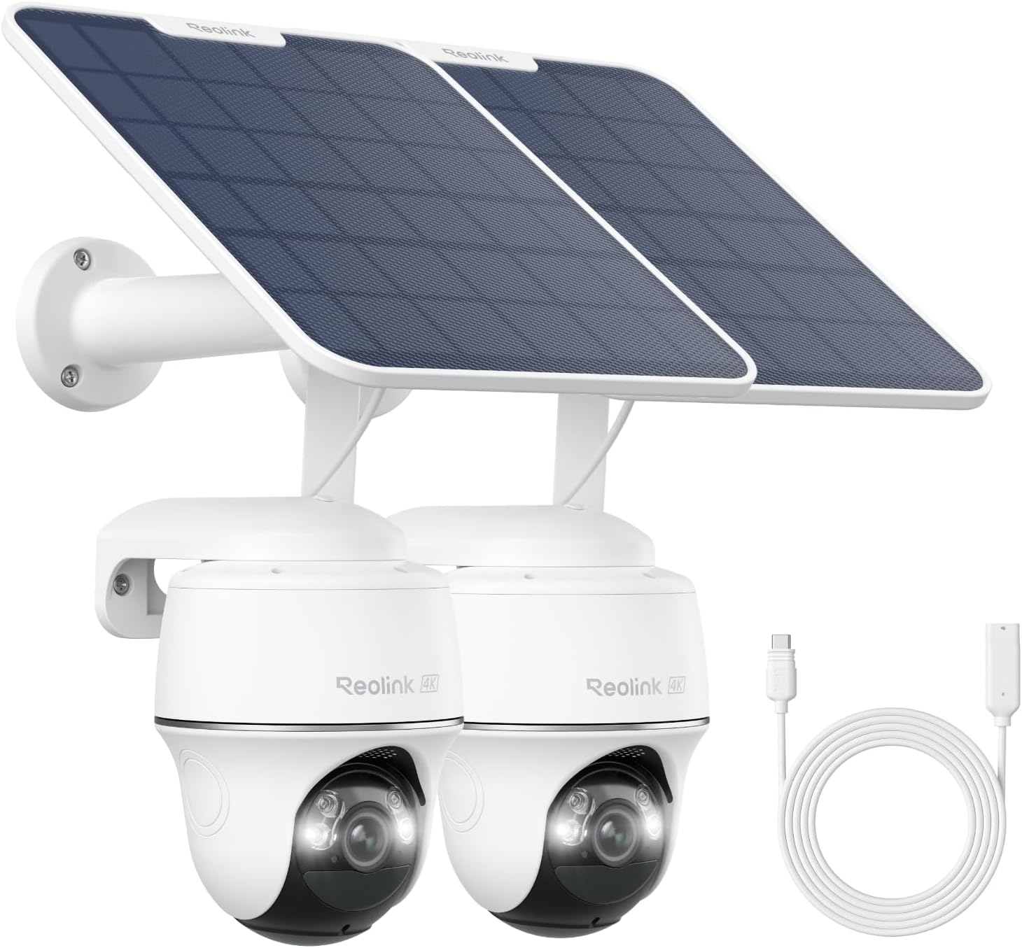 Telecamera 4G 4K PTZ da esterno con batteria e pannello solare