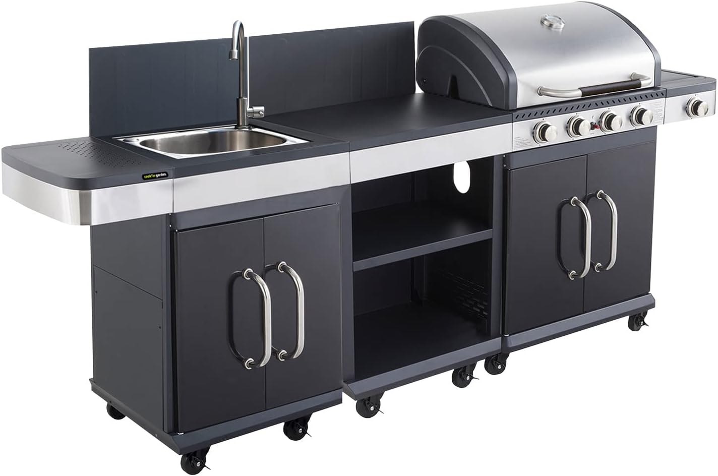 Cook'in Garden Cucina esterna FIDGI 4 - Barbecue a gas 5 fuochi