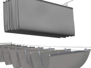 Vela ombreggiante Premium Grey Wave - Protezione UV 90%