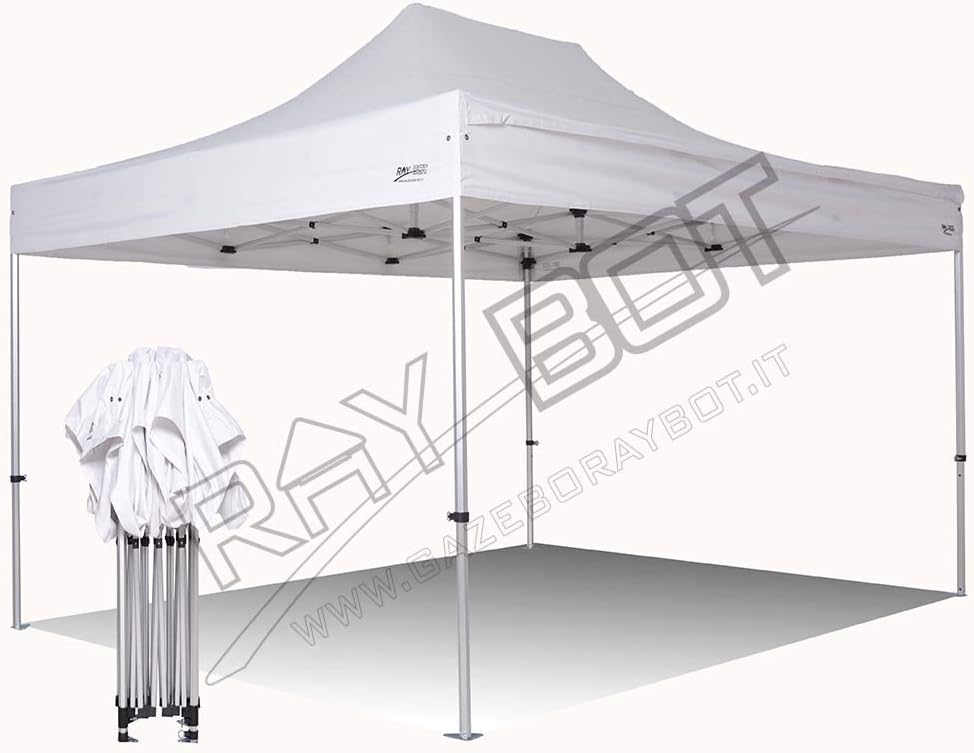 RAY BOT Gazebo 3x4.5m Professionale in Alluminio