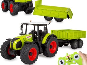 Trattore telecomandato JAMARA Claas Arion 660 con rimorchio ribaltabile 1:24