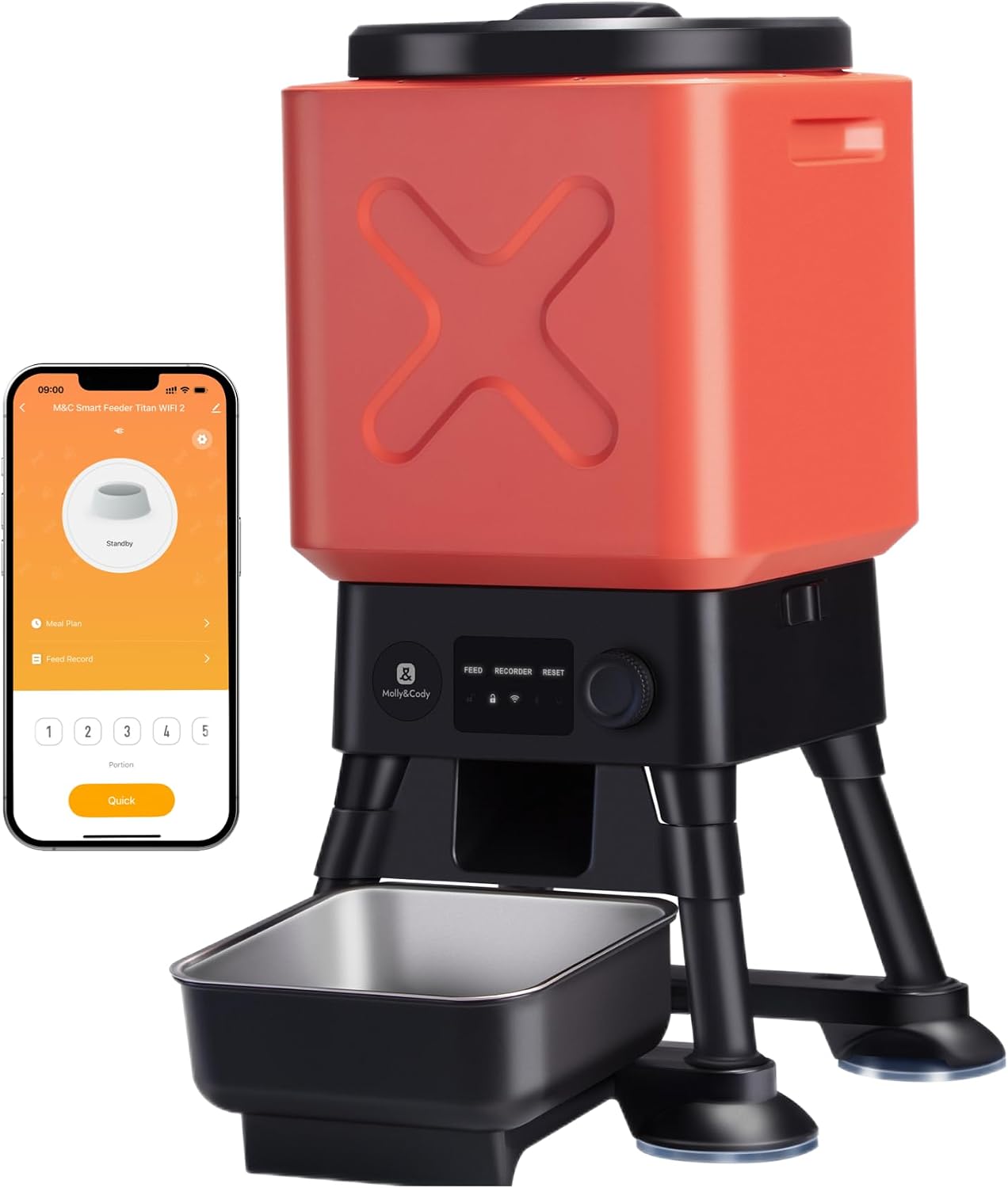Alimentatore automatico cani 14L WiFi e batteria