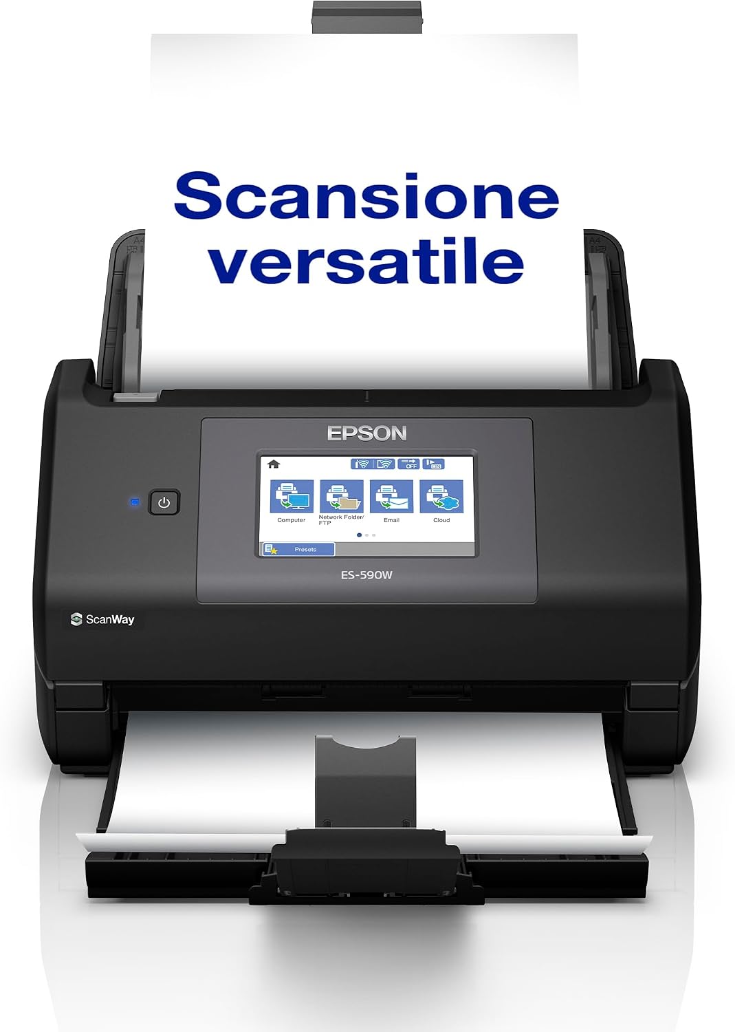 Epson WorkForce ES-590W: Scanner Wi-Fi professionale da 45 ppm
