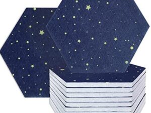 12 Pannelli Acustici Esagonali Stellati Blu - Tsudoku