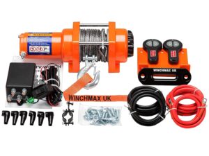 Winchmax 3000lb Verricello Elettrico 12V Arancione