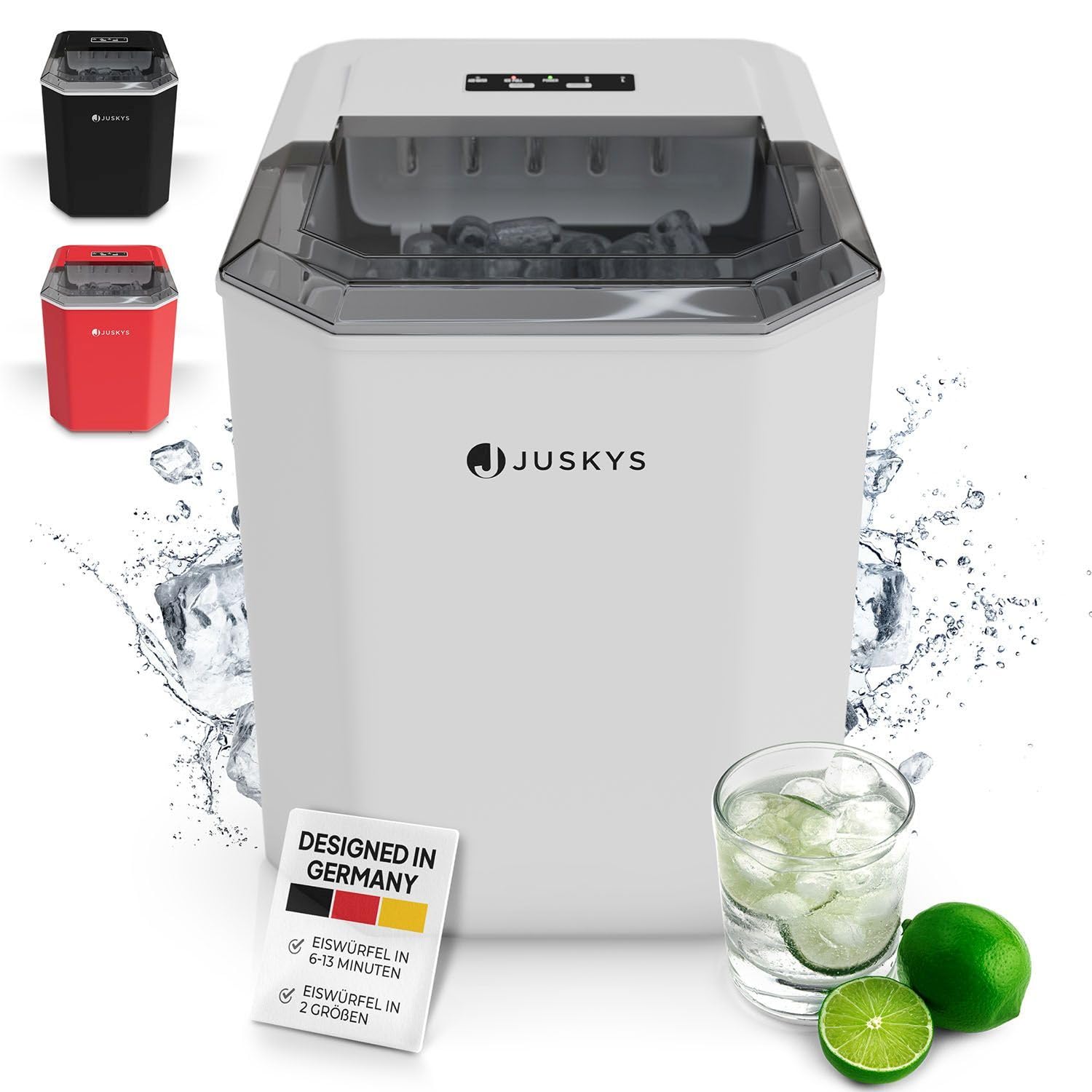 Juskys IceOracle: Macchina ghiaccio 12 kg/giorno – 6-13 min