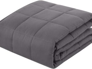 Coperta ponderata raffreddante AIZYR 2.3kg, cotone, grigio scuro