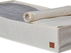 Contenitore Sottoletto Lino Cotone 90x45 cm - Beige