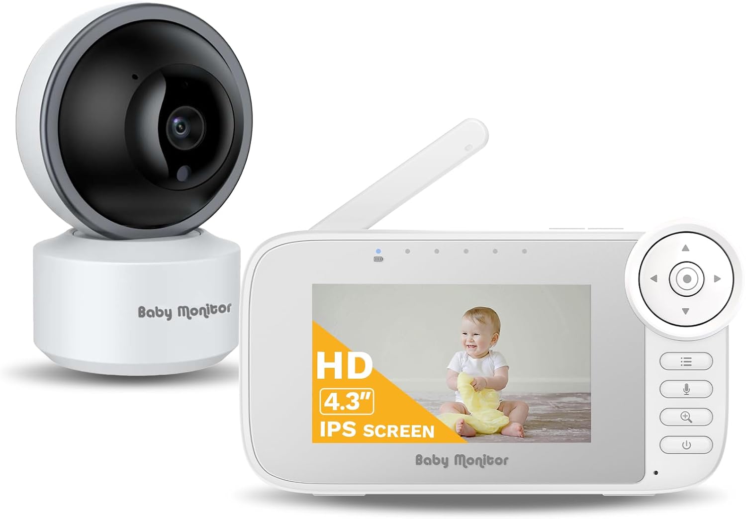 Baby Monitor Video con Visione Notturna e Rilevamento Pianto