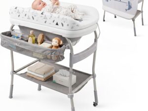 Fasciatoio 2 in 1 Mobiclinic® Trendy con vaschetta bagnetto