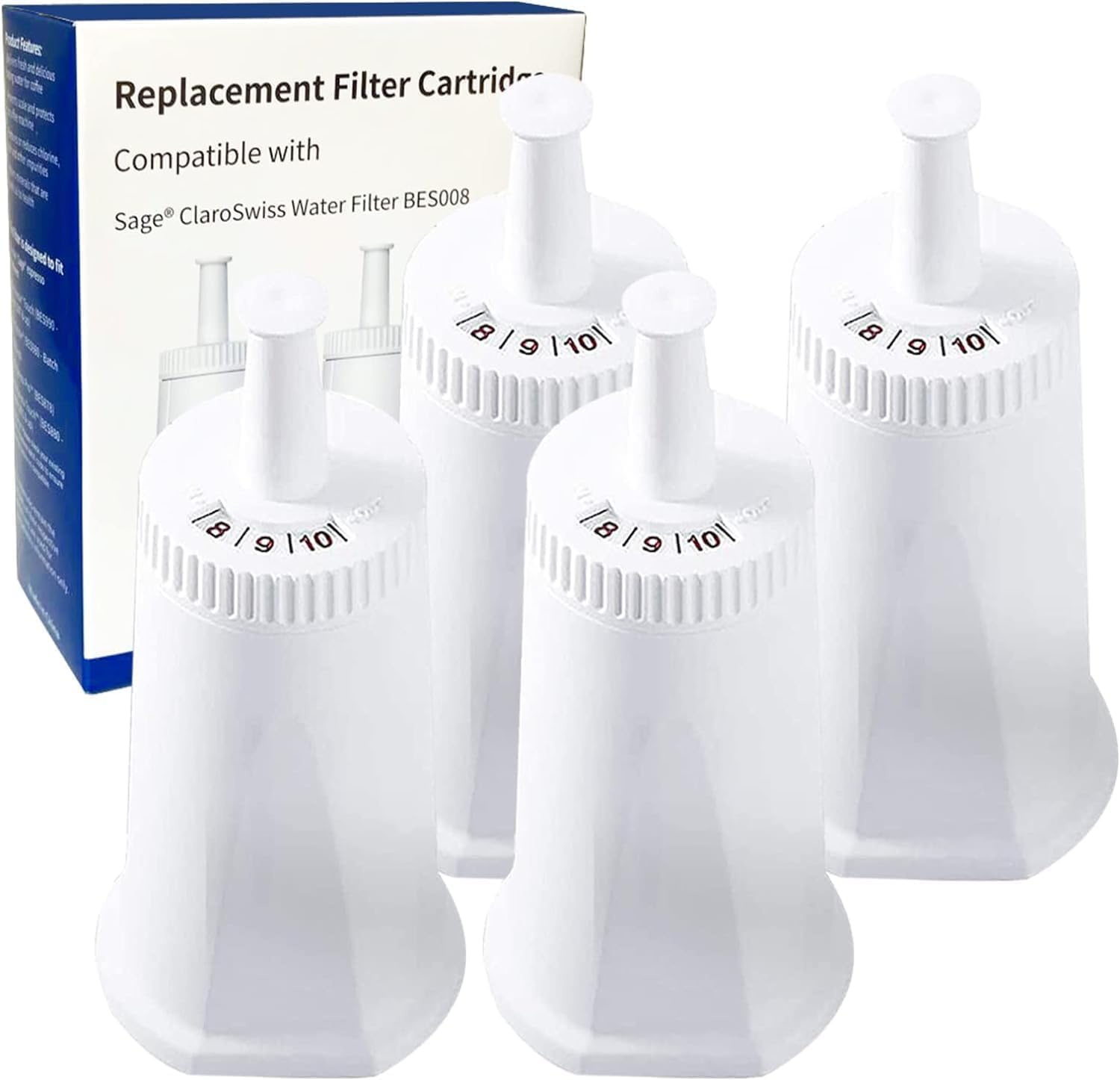 Filtro acqua ricambio per macchine espresso Breville - Set 4 pz