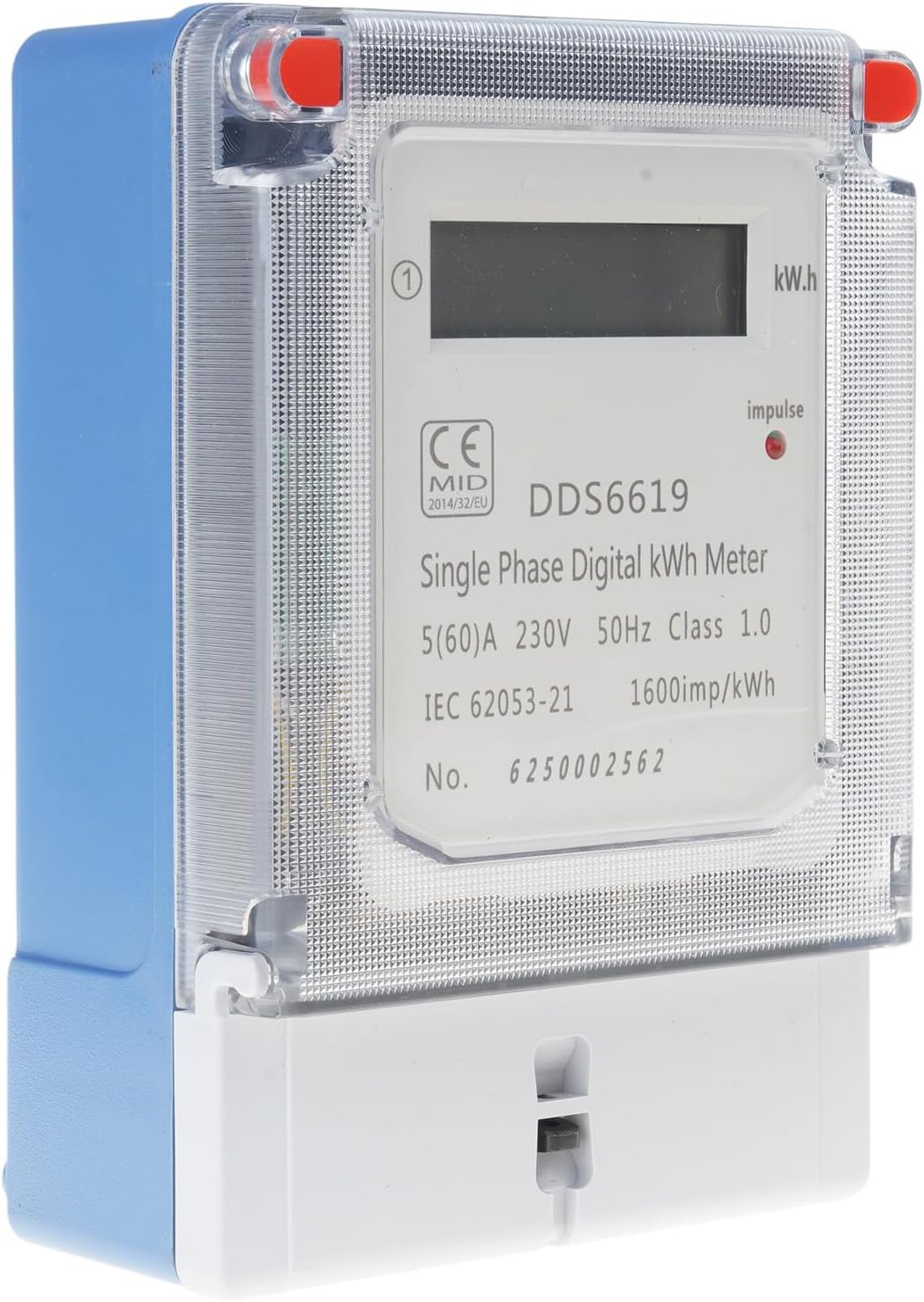 Contatore Elettrico LCD a Parete KWh Meter ALBERTRO