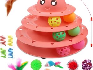 Set Giocattoli per Gatti UPSKY - Rullo e Palline Interattive