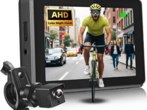 Telecamera posteriore bici HD con monitor 4,3" e visione notturna