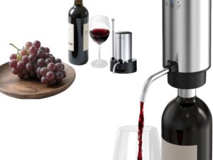 Aeratore vino ricaricabile con stoccaggio, 2 modalità