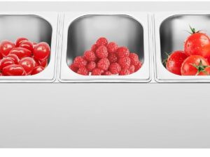 Contenitore 5 scomparti acciaio inox GN 1,5 l - JHAUAI