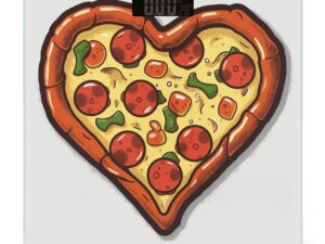 Bilancia digitale I Love Pizza Heart - Misurazione preciso e design moderno