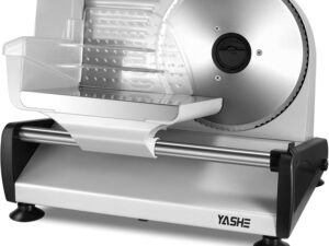 YASHE Affettatrice Elettrica 150W, Lama 19cm inox