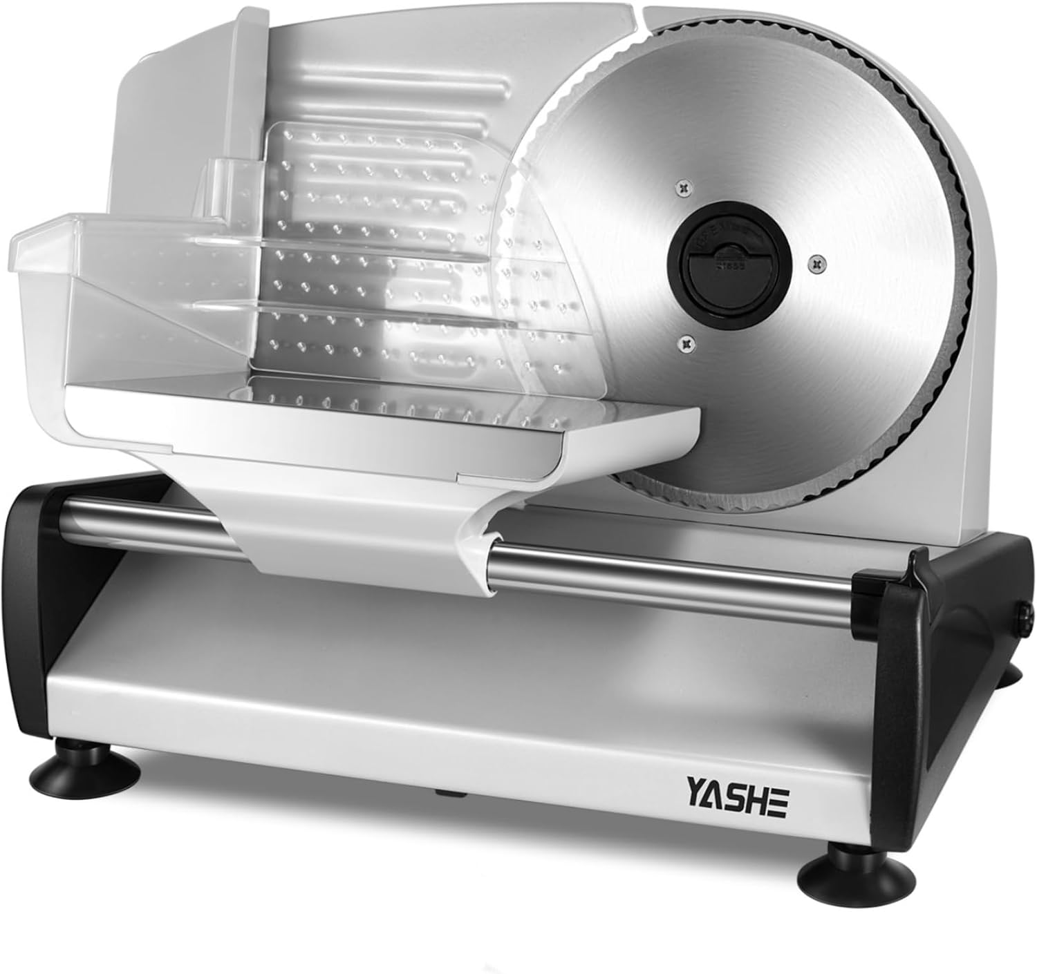 YASHE Affettatrice Elettrica 150W, Lama 19cm inox