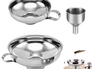 Set 3 imbuti in acciaio inox per cucina