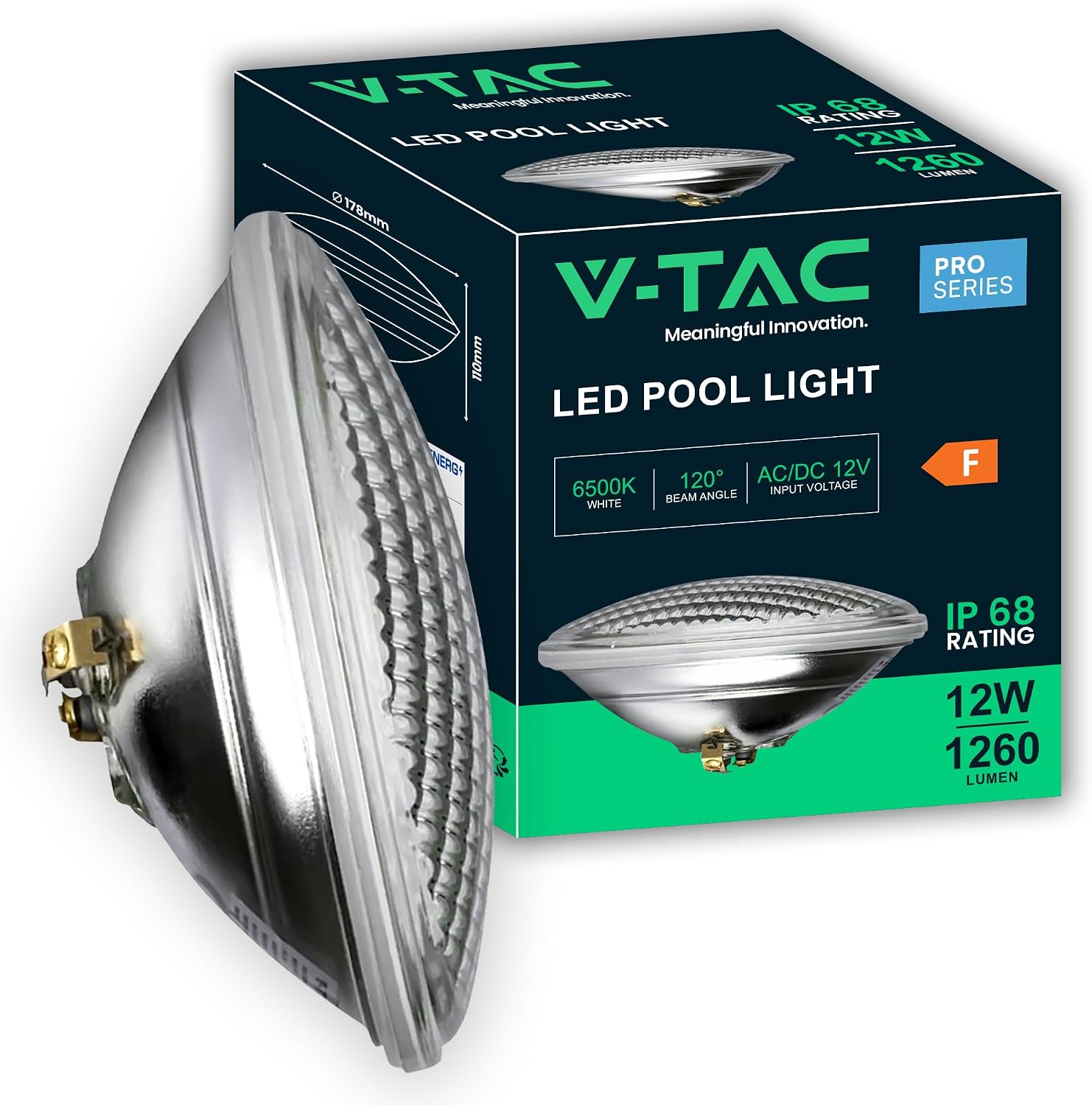 V-TAC Lampada LED Piscina 12W PAR56 - Luce Fredda IP68