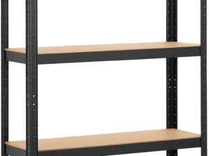 Yaheetech Scaffale Garage 5 Ripiani 180x90x30 cm - Nero