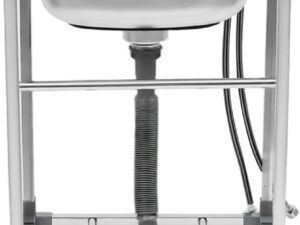 Lavabo in acciaio inox 360° con supporto, Lightakai