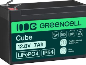 Green Cell CUBE LiFePO4 12.8V 7Ah - Batteria al litio per applicazioni off-grid