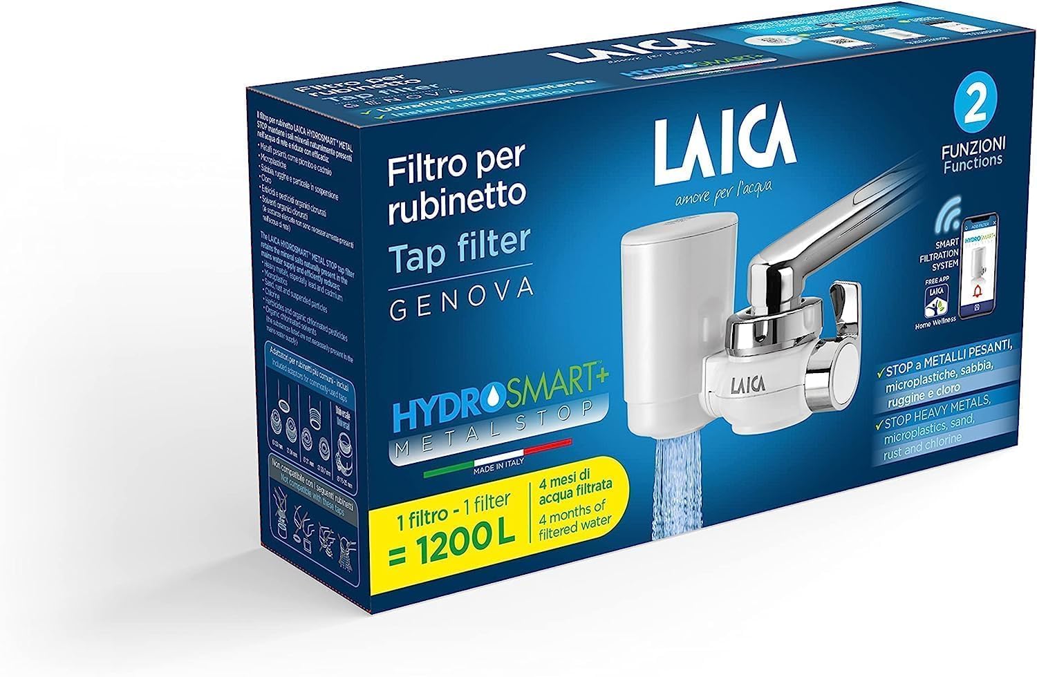 Filtro rubinetto LAICA Genova HYDROSMART+