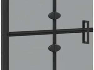 Box doccia Walk-In nero Fengshui 70x190 cm, salvaspazio