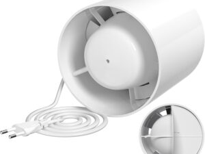 Aspiratore bagno 100mm Milduall 130m³/h, 34dB