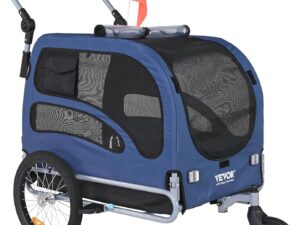 VEVOR Rimorchio per cani 2 in 1 - Passeggino & Bici
