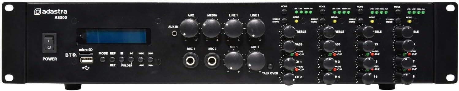 Adastra A8300 Mixer Amplificatore Multiroom 2U