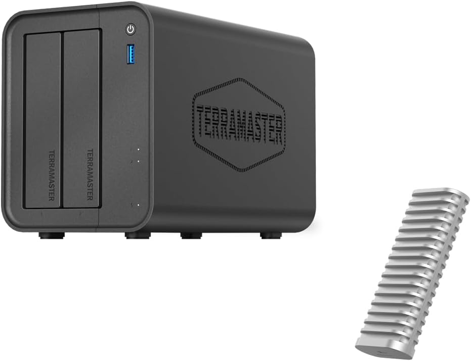 TerraMaster F2-425 NAS 2 alloggiamenti 10Gbps 4GB RAM