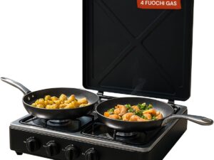 Piano Cottura Gas 4 Fuochi Avilia - Portatile e Professionale