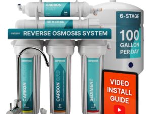 NU Aqua Filtro ad Osmosi Inversa Alcalina 6 Stadi 100 GPD