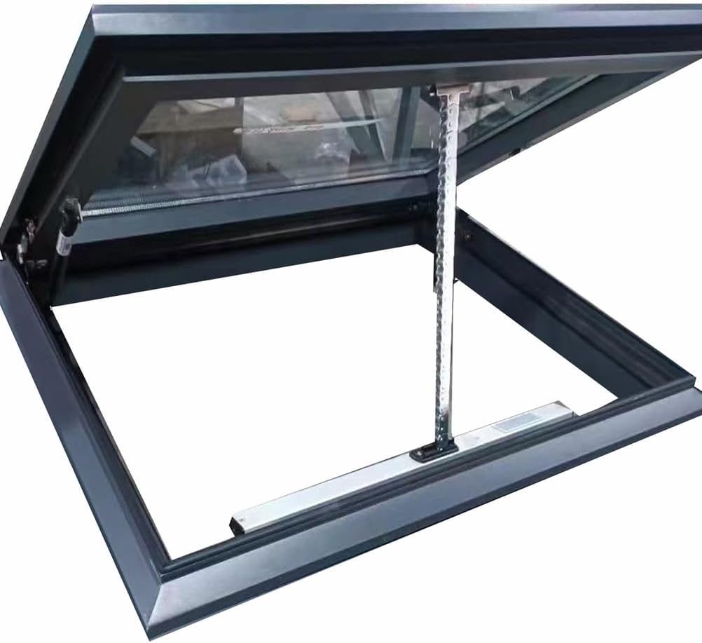 Lucernario elettrico 100x50 cm con telecomando e vetro temperato