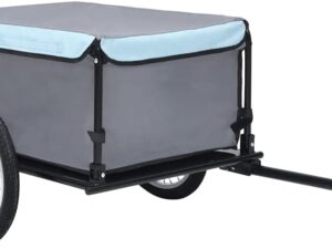 vidaXL Rimorchio Bici Trasporto Merci 65 kg