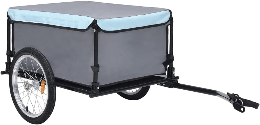 vidaXL Rimorchio Bici Trasporto Merci 65 kg