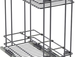 Portabottiglie estraibile 2 livelli per mobile base