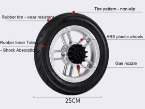 Carrello pieghevole con ruote gonfiabili – Versatile e pratico