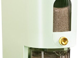 Dispenser riso 5 kg con misurino anti-umidità | Conserva cereali freschi